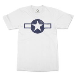 Quadrant WWII Stars and Bars T-Shirt White