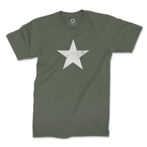 Quadrant WWII US Military Star T-Shirt Ranger Green